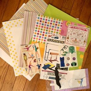 Gymnastics Scrapbooking Stickers & Papers 🤸🏼‍♂️